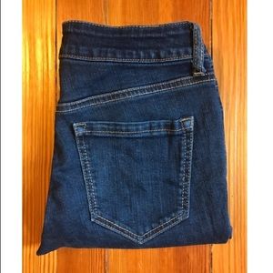 Aqua Skinny Jeans with Zipper Detail